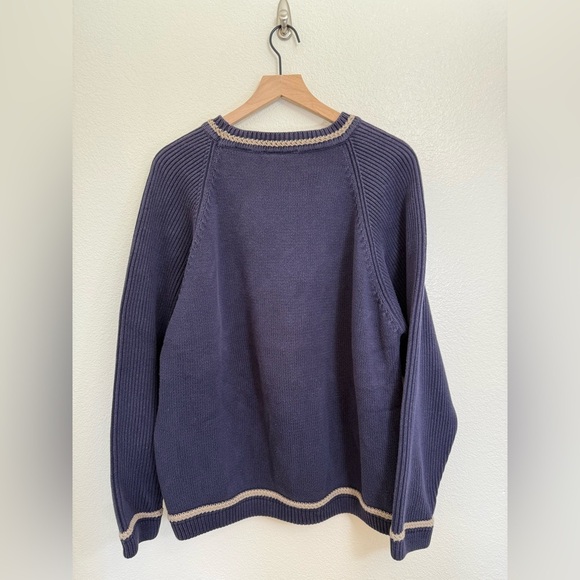 Timberland Vintage 90’s Men’s Navy Crewneck Sweater Large - Picture 2 of 7
